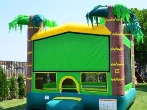 Bounce House - Green tropical